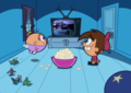 Tïmmy And Poof Watchïng What Kermït Swamp Years - the-fairly-oddparents photo