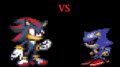 shadow vs metal sonic - shadow-the-hedgehog fan art