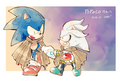 silver and sonic - silver-the-hedgehog fan art