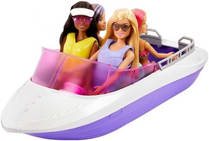  Barbie: Mermaid Power - Malibu and Brooklyn Dolls & کشتی Playset