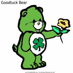  Care Bears Good Luck भालू Colorïng Page