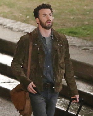Chris Evans on the set of Ghosted in London | May 2022