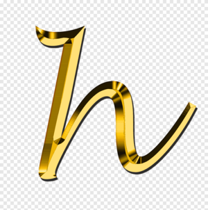  স্বর্ণ letter h, Small Letter H, alphabet png