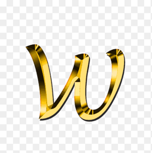  vàng letter w, Small Letter W, alphabet png