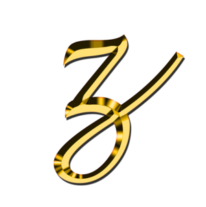 Gold letter z, Small Letter Z, alphabet png