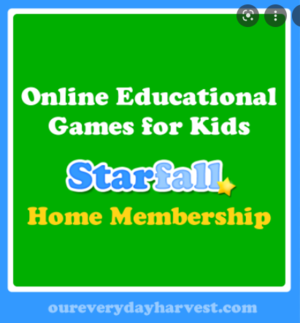 Online Educational Games for Kids The Starfall Home Membership