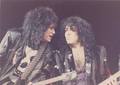 Paul and Gene ~Toronto, Canada...June 15, 1990 (Hot in the Shade Tour)  - kiss photo