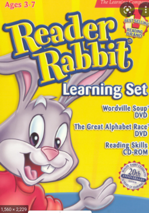  Reader Rabbit Learning Set 2 DVD CD ROM DVD