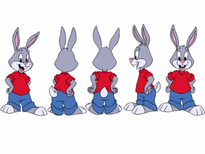  Reader Rabbit This set of poses is called a turnaround