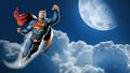superman - Superman In The Clouds  2a wallpaper