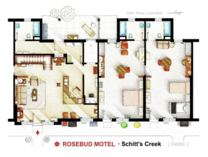 The Rosebud Motel - Floor Plan Close-Up