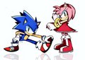 sonic-the-hedgehog - sonic and amy wallpaper