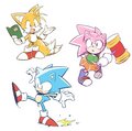 sonic-the-hedgehog - sonic tails amy wallpaper
