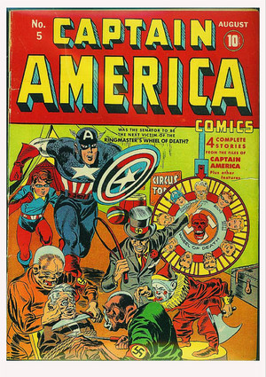  Captain America no. 5 | August 1941 | Jack Kirby: pencils | Syd Shores: inks