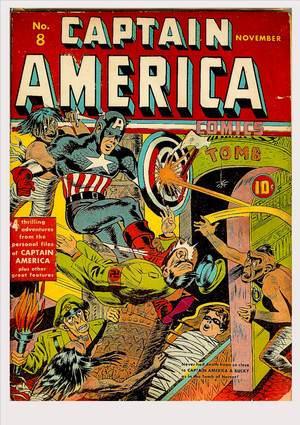  Captain America no. 8 | November 1941 | Jack Kirby: pencils | Al Gabriele: inks