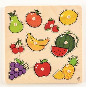  Hape knob puzzle Fruits