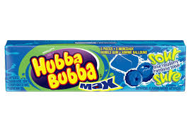 Hubba Bubba Max Sour Raspberry Bubble Gum, 5 Pieces