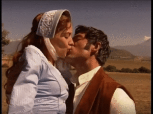 Manuel and Matilde kiss