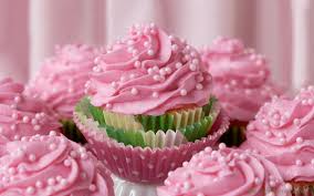  rose petit gâteau, cupcake