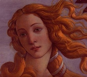  The Birth of Venus, Goddess of Beauty and amor (The Original Painting Fragment)