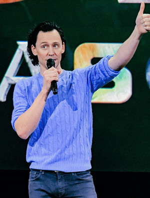 Tom Hiddleston on stage during D23 2022 at Anaheim Convention Center | September 10, 2022  