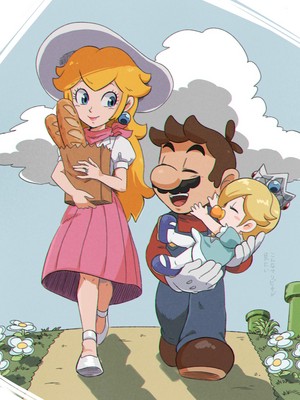  mario and pfirsich