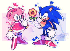  sonic and amy🏵