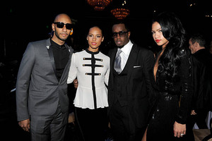 Swizz Beatz, Alicia Keys, P. Diddy and Cassie 