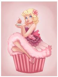  charlotte cupcake, kek cawan