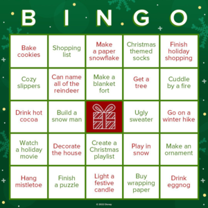  Disney's クリスマス Bingo