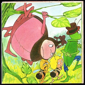 French Maya the Bee Max the Earthworm episode book adaptation book illustration 4