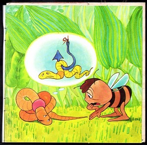 French Maya the Bee Max the Earthworm episode book adaptation book illustration 7