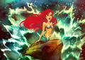 Walt Disney Fan Art - Princess Ariel - the-little-mermaid fan art