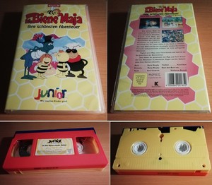  My rare German VHS tape copy of the 1977 Maya the Bee movie