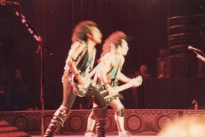  Paul and Gene ~Clermont-Ferrand, France...October 19, 1983 (Lick it Up Tour)