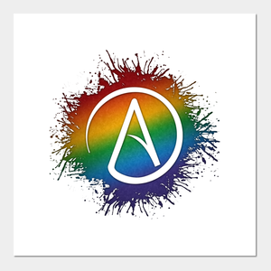 Rainbow Atheist Symbol