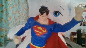 Superman flew by to wish you a super good day