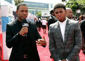 Terrence J and Diggy Simmons 