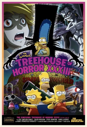  The Simpsons ~ 34x06 "Treehouse of Horror XXXIII" Poster