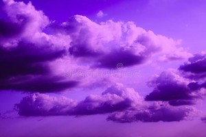  violet sky with clouds stock image. Image of night, future