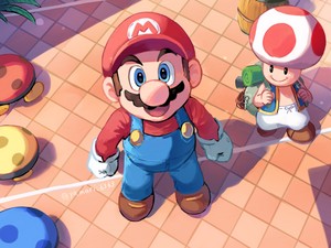mario and toad