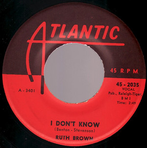  1959 Hit Song, I Don't Know, On 45 RPM