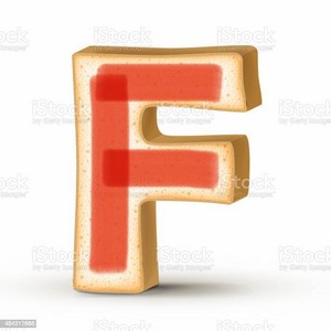 3d Toast Letter F
