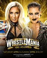 Charlotte Flair defends the Smackdown Women's Title against Rhea Ripley at Wrestlemania 2023 - wwe photo
