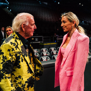 Charlotte and Ric Flair | Behind the scenes of Raw XXX