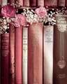 Flowers and Books - daydreaming photo