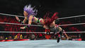 IYO SKY (with Bayley and Dakota Kai) vs Candice LeRae (with Mia Yim) Raw 1/30/23 - wwe photo