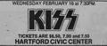 KISS ~Hartford, Connecticut...February 16, 1977 (Rock and Roll Over Tour) - kiss photo