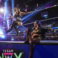 Liv Morgan and Tegan Nox | Women's Tag Team Titles | Friday Night Smackdown | December 16, 2022 - wwe photo