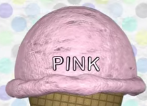  粉, 粉色 Ice Cream Scoops